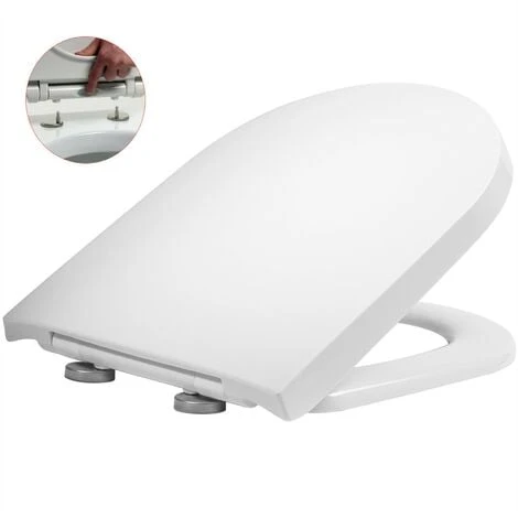 Tavistock Compact D Shaped Soft Close Toilet Seat - RAK Vitra Laufen V&B Roca - Image 3