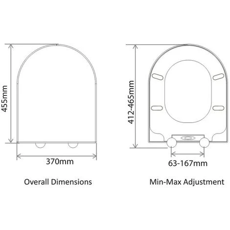 Tavistock Compact D Shaped Soft Close Toilet Seat - RAK Vitra Laufen V&B Roca - Image 4