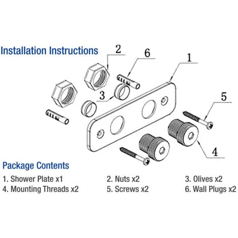 Easy Fixing Plate Bracket For Mini Douche Shattaf Thermostatic Shower Valve - Image 2