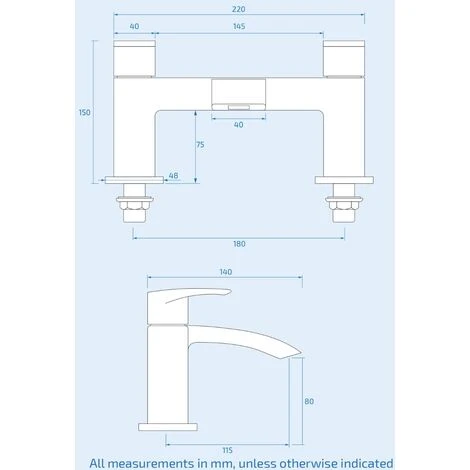 Arke Contemporary Matte Black Bridge Deck Mounted Waterfall Bath Filler Tap - Image 5