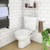 2 In 1 Compact Close Couple Toilet And Basin Combo Space Saver Tap And Waste Set