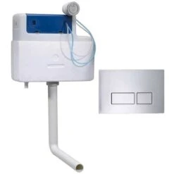 Roper Rhodes Torrent Concealed Dual Flush WC Toilet Cistern + Plaza Chrome Plate