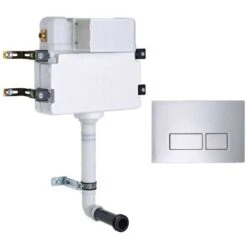 Roper Rhodes In Wall Concealed Dual Flush WC Toilet Cistern + Plaza Chrome Plate