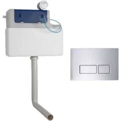 Roper Rhodes Cascade Concealed Dual Flush WC Toilet Cistern + Plaza Chrome Plate