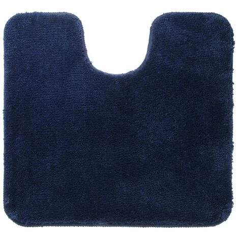 Pedestal Mat “Angora 55x60 Cm Blue Sealskin