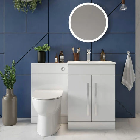 Orbit Life Back To Wall WC Unit 500mm Wide - Matt Grey - Image 3
