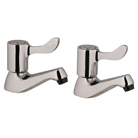 Pro Tap Lever Bath Pillar Taps 298626CP Chrome Plated