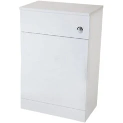 Orbit Verona Back To Wall WC Unit 500mm Wide - Gloss White