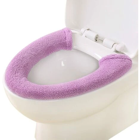Warmer Toilet Seat Cover, Toilet Seat Cushion, Toilet Seat, Thickened Toilet Seat Cover, Universal Toilet Seat Cover, Toilet Seat Cover, Washable (Purple) SOEKAVIA