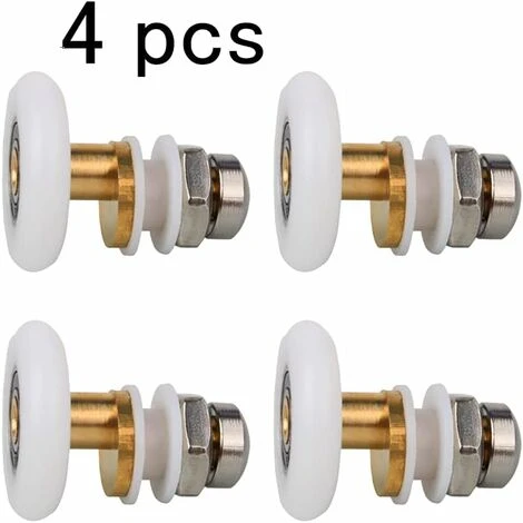 4 Piece Shower Caster Shower Caster Shower Door Wheel Shower Door Sliding Rollers Replacement Roller For Shower Door Roller (23mm) SOEKAVIA - Image 3