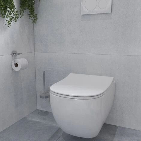 Ideal Standard TESI - AquaBlade Rimless Toilet Bowl + Ultra-thin Softclose Seat (T354601) - Image 4