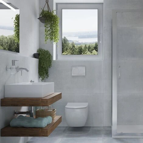 Ideal Standard TESI - AquaBlade Rimless Toilet Bowl + Ultra-thin Softclose Seat (T354601) - Image 5