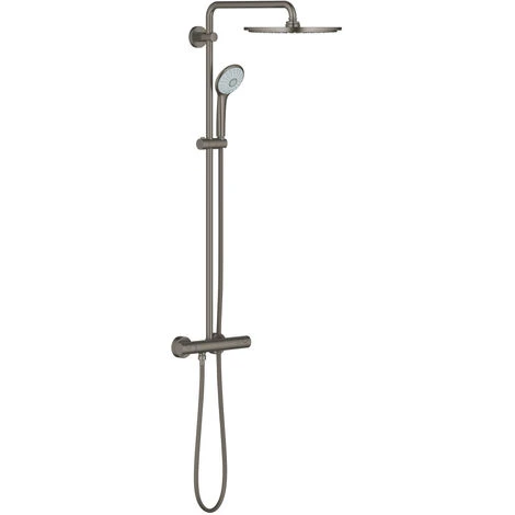 Grohe Euphoria System 310 Shower Column With Thermostatic For Wall Mounting, Hard Graphite Brushed (26075AL0)