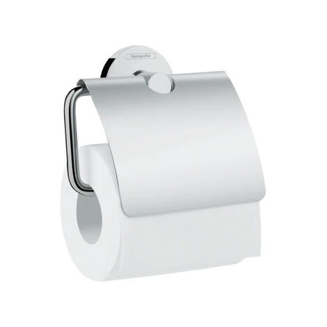 Hansgrohe Logis Universal Pack Toilet Brush + Bathroom Hook + Toilet Paper Holder, Chrome (41722000-TRIOLOGIS) - Image 4