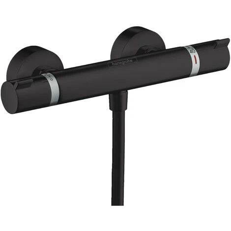 Hansgrohe Shower Set Ecostat Comfort Mixer + Unica Bar 65 Cm + Raindance 120 Select E 3-jet Hand Shower, Matt Black (13116670-SET) - Image 4