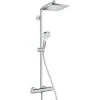 Hansgrohe Crometta E Showerpipe 240 1 Jet With Thermostatic Shower Mixer, Chrome (27271000)
