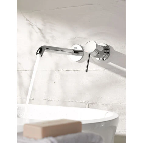 Grohe Essence - Single Lever 2-hole Basin Mixer Front Panel L-size, Chrome (19967001) - Image 3