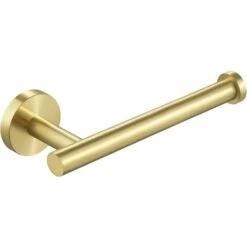 Toilet Roll Holder Bathroom Tissue Paper Dispenser SUS304 Stainless Steel Wall Mounted Brushed Brass,