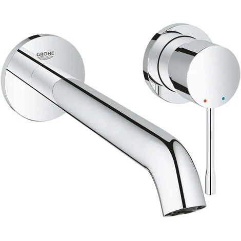 Grohe Essence - Single Lever Basin Mixer 2 Holes Size L Chrome (19967001-set) - Image 2