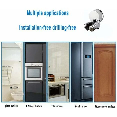 Replaceable Hand Shower Holder With High Adsorption Suction Cup Drill Free Suction Cup Wall Mount Hand Shower Shower Bathroom Shower Head Holder - Image 5