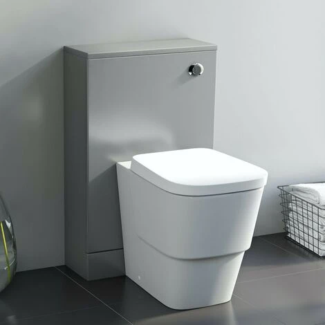 Orchard Derwent Stone Grey Back To Wall Toilet Unit 500mm - Image 2