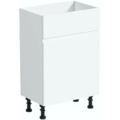 Reeves Wharfe White Back To Wall Unit 500mm