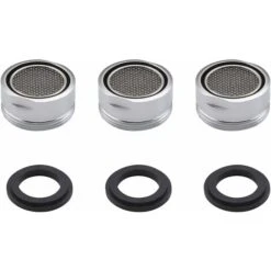 LangRay 3 Piece Aerator Faucet, Aerator Filter Faucet With Gasket Bathroom M24, PA1B-P3