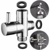 LangRay 3-way Reversing Valve G 1/2 "in Solid Brass Shower Head Reversing Valve / Shower Adapter / Reversing Valve, Brushed Nickel DSF007NA, Chrome, DSF007, DSF007