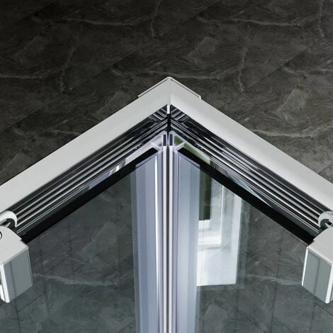 ELEGANT 900 X 760 Mm Corner Entry Shower Enclosure Sliding Door Cubicle - Image 5