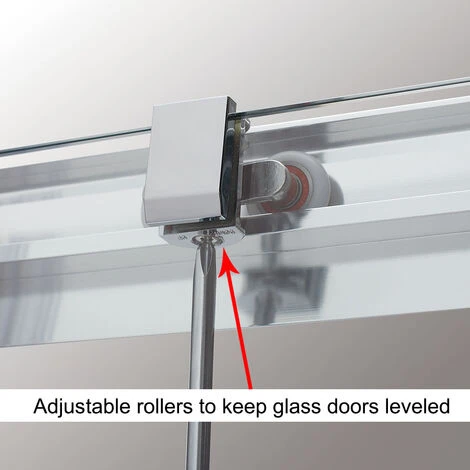 ELEGANT 1200 X 900 Mm Sliding Shower Door And Screen 6mm Safety Tempered Glass Corner Entry Shower Enclosure With Stone Tray And Riser Kit - Image 3