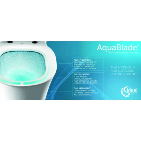 Grohe Toilet Set Rapid SL GROHE + Toilet Bowl Ideal Standard Tesi Aquablade + Flush Plate Grohe Skate Chrome (GROHEAQUA-SET-UK) - Image 5