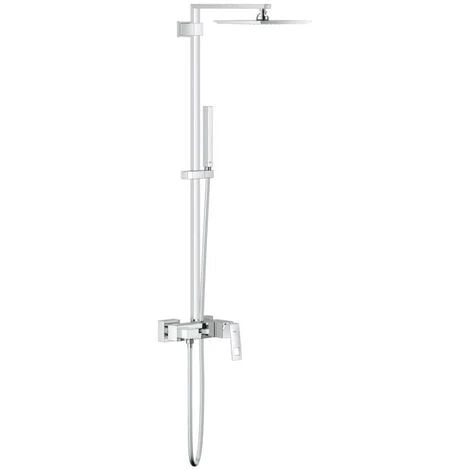 Grohe Euphoria Cube XXL System 230 Shower System With Single Lever For Wall Mounting, Chrome (23147001)