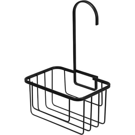 Croydex Hook Over Shower Caddy Matt Black - Image 2