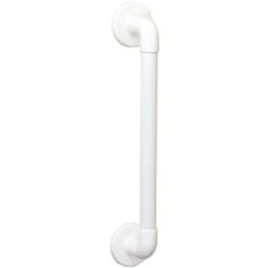 AKW Plastic Fluted Grab Rail Large White 300mm