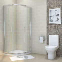 ELEGANT 1200x800mm Offset Quadrant Shower Enclosure 6mm Safety Tempered Glass Wet Room