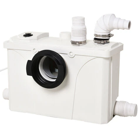 HOMCOM Sewage Pump 600W Dirty Waste Water Marine Toilet W/Cistern Disposal