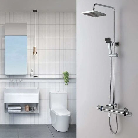 Thermostatic Shower Mixer Tap, All Copper Thermostatic Bathtub Faucet, Safety Protection With 38℃ Anti-scalding Button, Bathtub Mixer Tap Precise Adjustment Of Temperature And Water Volume - Image 4