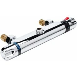 Thermostatic Shower Faucet, Bath Shower Mixer Thermostatic Faucet For Bathroom, Temperature Adjustable, Chrome