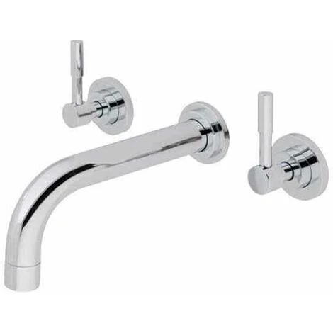 Eastbrook Leith Wall Mounted Basin Mixer Tap - Chrome - 79.0022