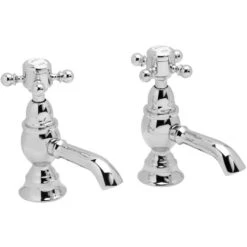 Heritage Hartlebury Basin Taps - Chrome - THRC00