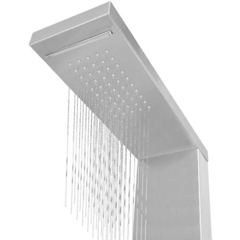 Shower Panel System Stainless Steel Square VidaXL - Image 5
