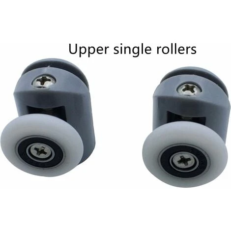 4pcs Shower Door Rollers, Shower Glass Rollers Shower Single Wheel Runner Pulleys, 25mm Wheels For Shower Enclosure, Shower Room, Shower Screen Parts Replacement - Image 2