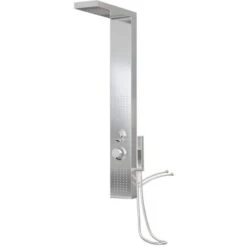 Shower Panel System Stainless Steel Square VidaXL