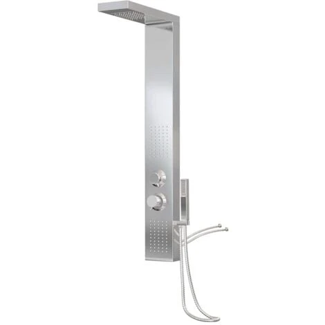Shower Panel System Stainless Steel Square VidaXL - Image 4