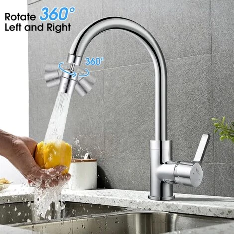 Faucet Tap Aerator, Dual Function 360° Rotation Swivel Tap Spray Head Water Saving With Soft Bubble Stream And Strong Sprayer For Kitchen Sink Bathroom (FM22) - Image 5