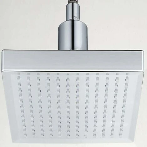 Home Temperature Sensor Control 3 Color LED Light Square Water Shower Head - Image 4
