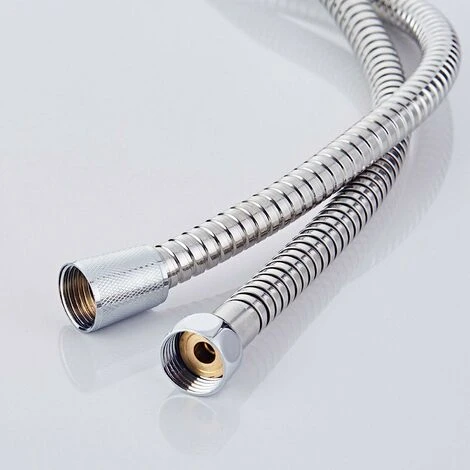 Bathroom Double Cross Head Knobs Mixer Monobloc Tap With Handheld Shower Head Chrome Finish Brass Body Traditional Design With Fittings For Home Hotel - Image 4