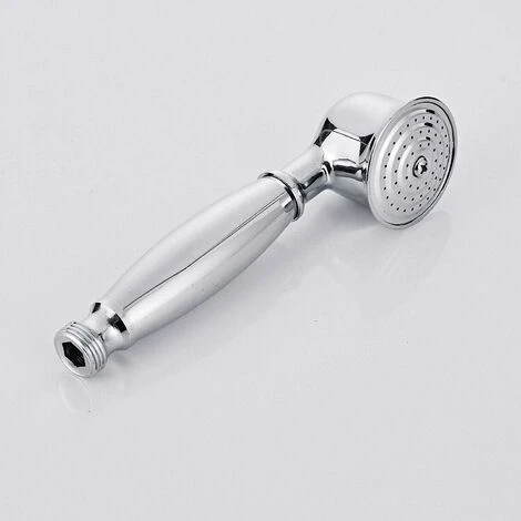 Bathroom Double Cross Head Knobs Mixer Monobloc Tap With Handheld Shower Head Chrome Finish Brass Body Traditional Design With Fittings For Home Hotel - Image 5