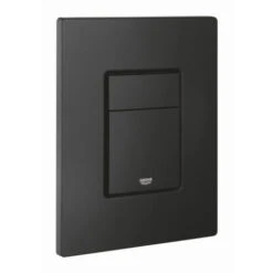 Grohe Even Two-touch Flush Plate, Anti-fingerprint Technology, Matt Black (38966KF0)