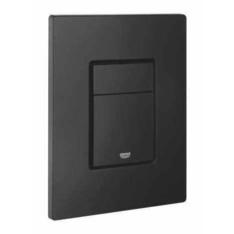Grohe Even Two-touch Flush Plate, Anti-fingerprint Technology, Matt Black (38966KF0)